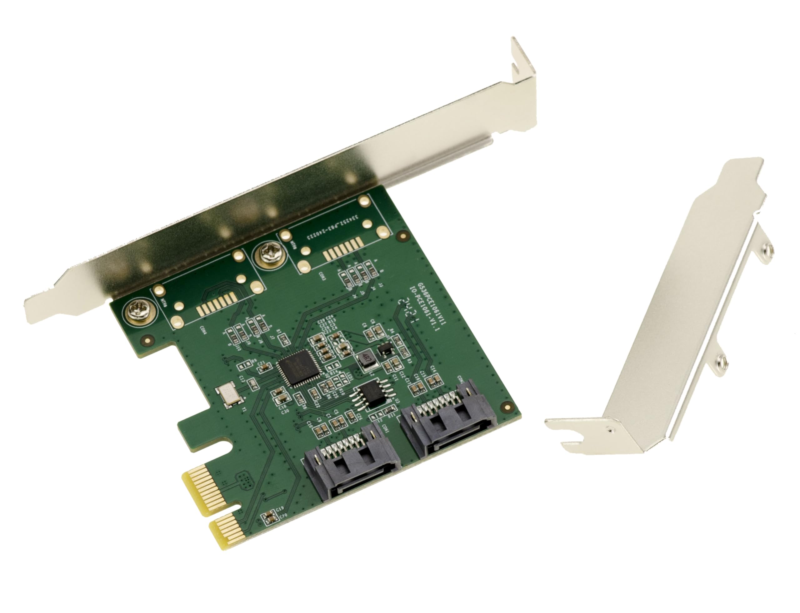 KALEA-INFORMATIQUE Carte PCIe SATA Raid 2 Ports ASM1061R | Carte PCIe 2 ports SATA 6 Gbit/s RAID ASM1061R