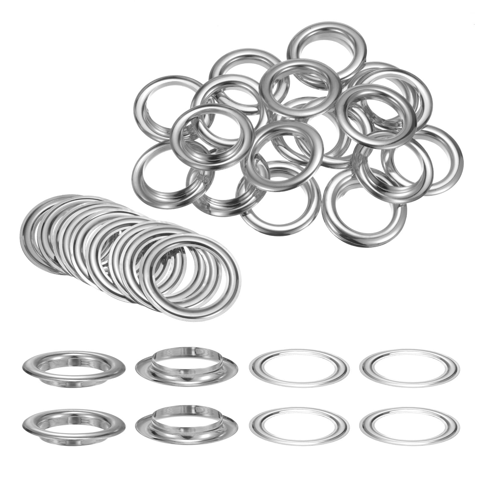 Œillets 40 mm anti déchirure pour réparer bâche rideau et ceinture en cuir