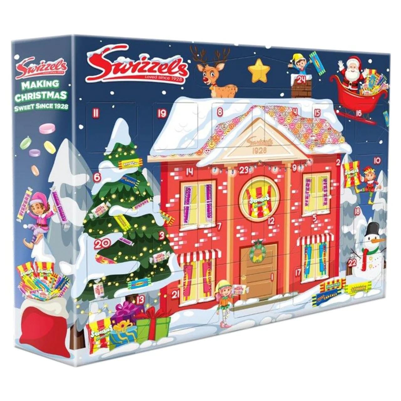 Swizzels Advent Calendar | Retro Sweets Christmas Countdown with Love Hearts, Refreshers & Drumsticks | Christmas Advent Calendar for Kids Adults