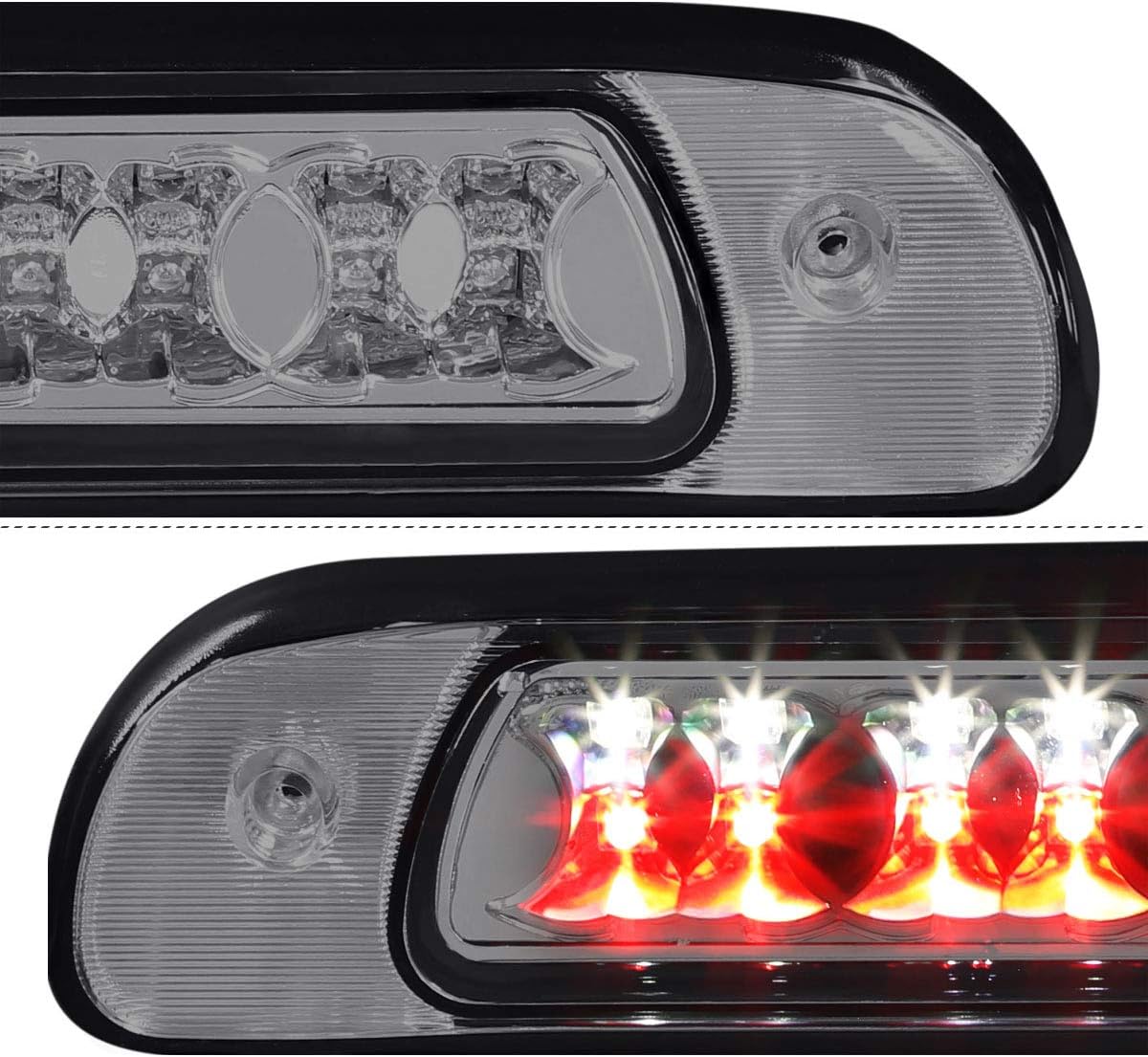 PM PERFORMOTOR Full LED 3rd Third Brake Light High Mount Stop Light Compatible with Tundra 00-06,Chrome Housing