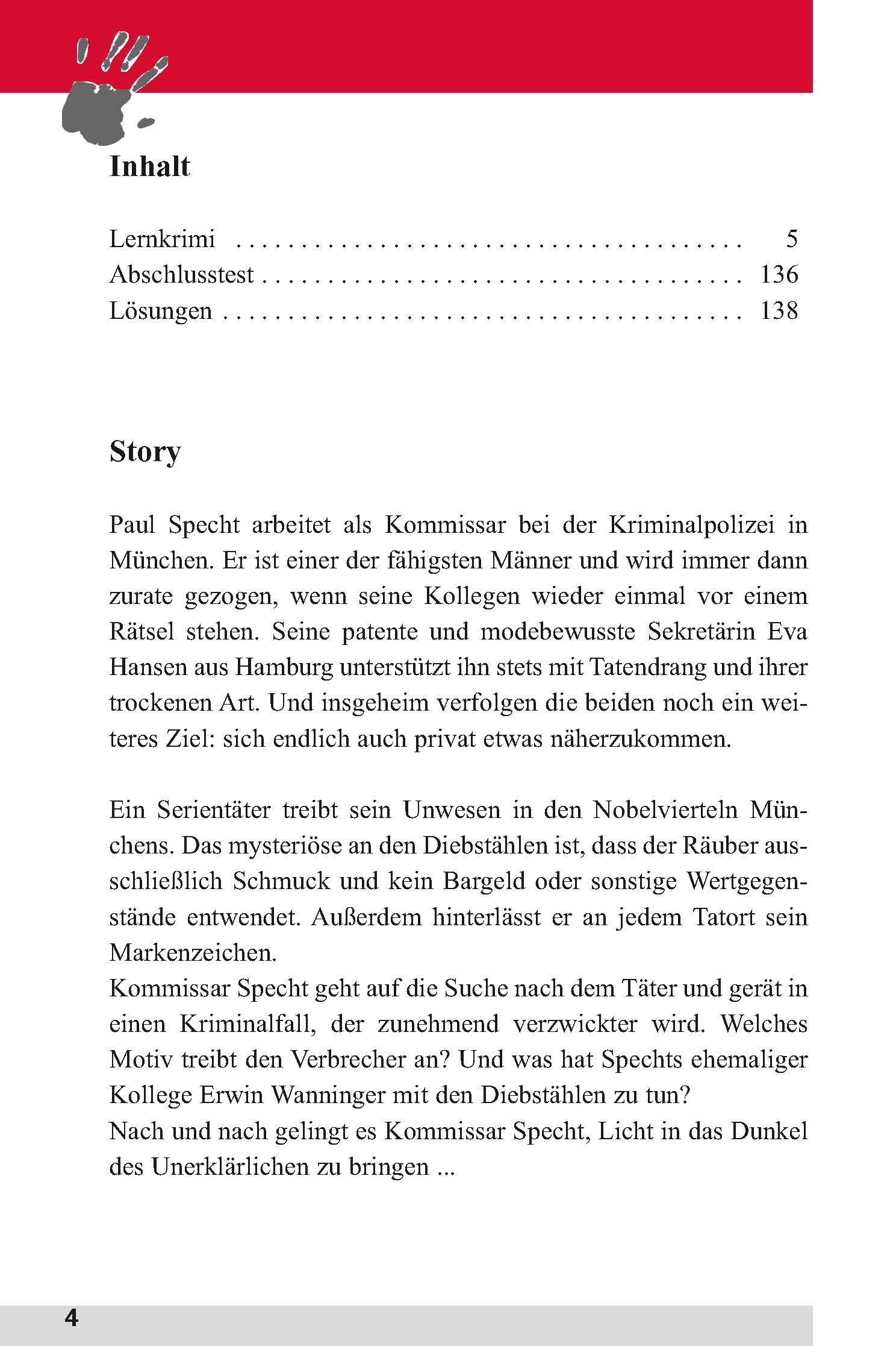 Der Mann ohne Gesicht: Deutsch als Fremdsprache (DaF) Niveau B1