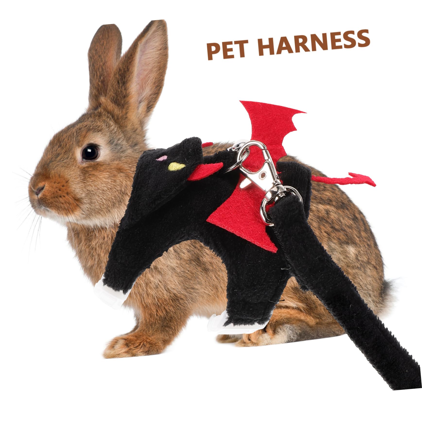 1satz Halloween Bunny Geschirr Mit Leine Verstellbares Katzen Und Kleintiergeschirr Für Tägliche Geeignet Für Kaninchen Frettchen Hamster Und Katzen Dunkelheits