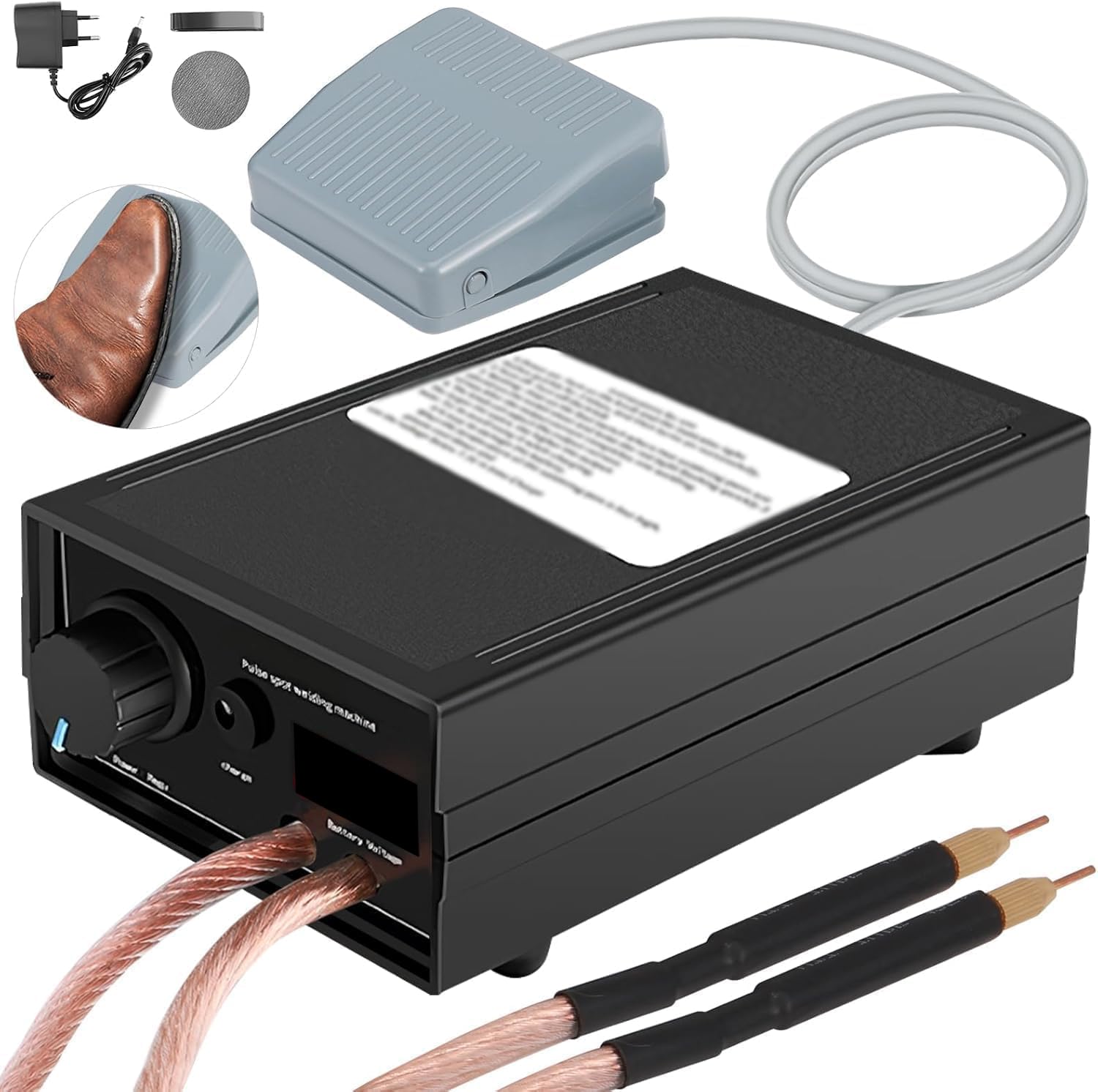 8000W Punktschweißgerät Akkus, Tragbares Punktschweißgerät DIY Kit, Handschweißgerät mit Nickelband, Einstellbare Schweißgeräte für Punktschweißmaschinenset