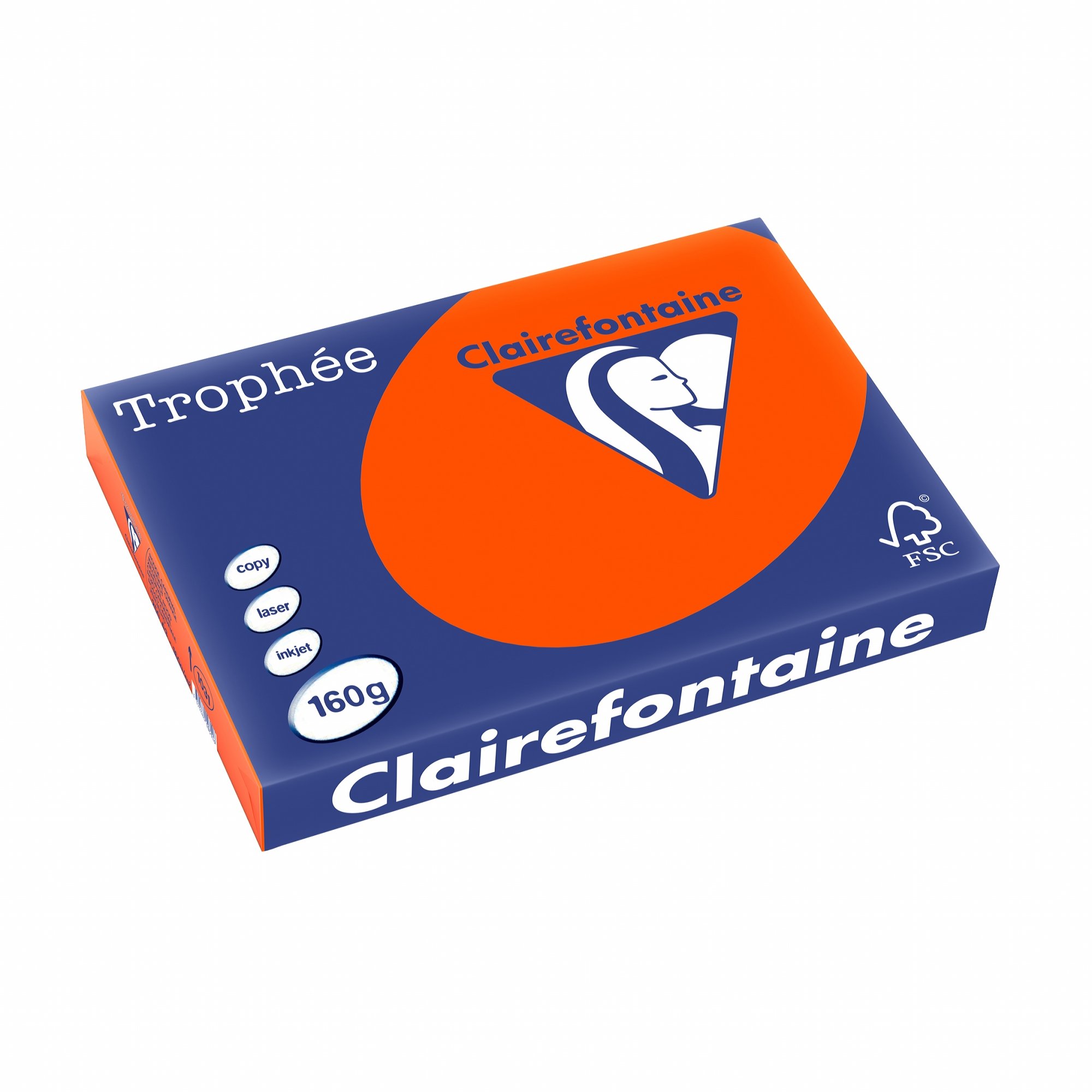 Clairefontaine Trophée – ryza papieru 250 arkuszy, A3, 42 x 29,7 cm, czerwony kardynał