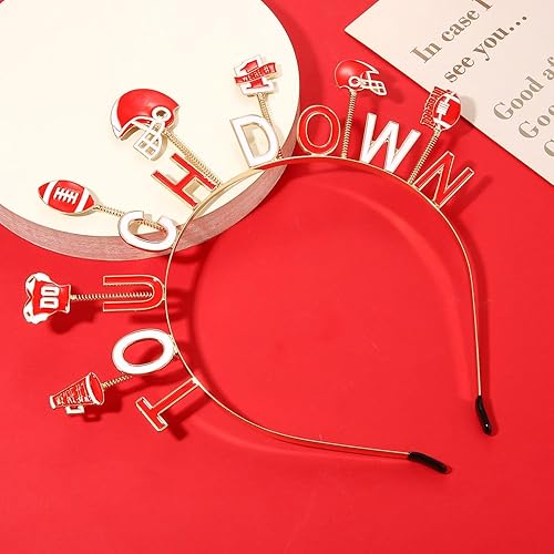 Miniatura 8 de Diadema de béisbol para mujer, accesorios de béisbol para mamá, diadema de toque con letras, moda para el día del juego, accesorio deportivo para el