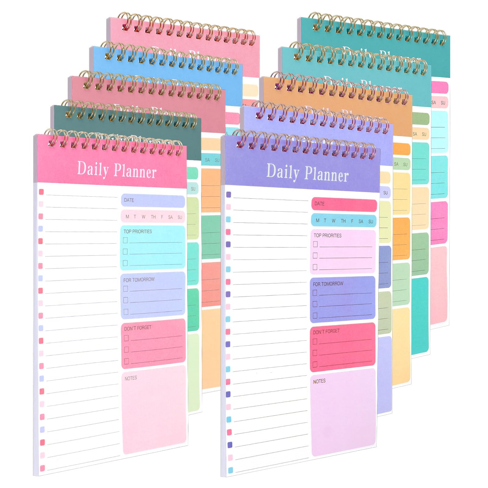 simarro 20 Pack Daily To Do List Notebook, 5.12x8.5 Inches 30 Sheets Daily List Planner for Classroom Office Plan Work Schedule Checklist