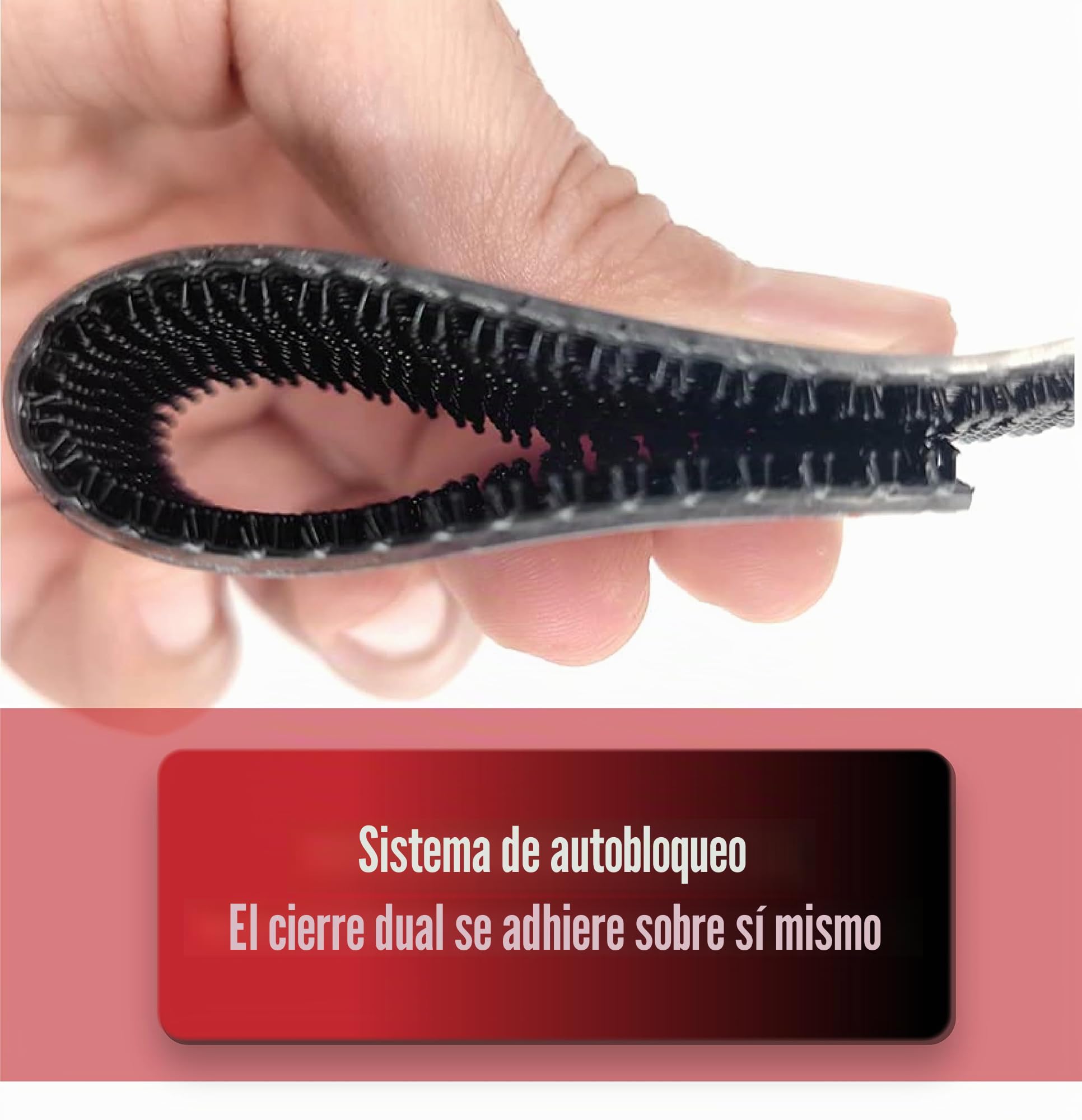 Dpm tapes Dual Lock SJ3870, 1 Tira Adhesiva De Sujeción Para Automóviles, Dashcam, Go Pro, Soporte De Pago De Peaje, Cierre A Presión, Producto Altamente Adhesivo, Negro (25,4 mm x 2 m)