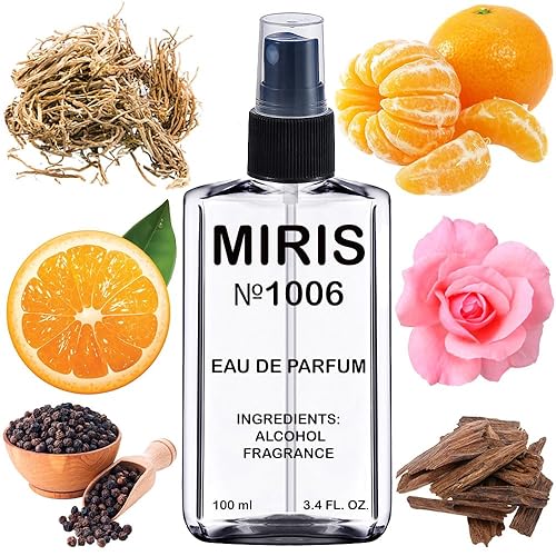 MIRIS No. 1006, inspirado en Aoud Sense, Perfume unisex de larga duración para mujeres y hombres, Spray 3.4 fl oz (100 ml)