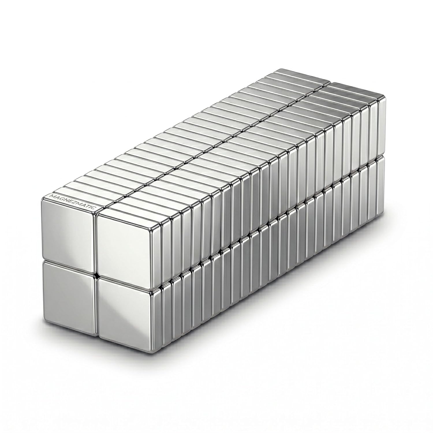 Square Block Magnets 1/4x1/4x1/16 inch Rare Earth - Neodymium 6x6x1.5mm Magnetic Holder Sticker Fastener Building Rectangular Magnet Square Blocks (100 Pack)