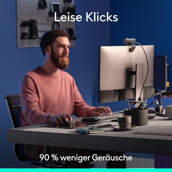 Logitech MX Master 3S 2025 – Bluetooth Kabellose Hochleistungs-Maus, ultraschnelles Scrollen, Ergo, 8K DPI, Abtastung auf Glas, Windows, Linux, Chrome - Grafit - 3