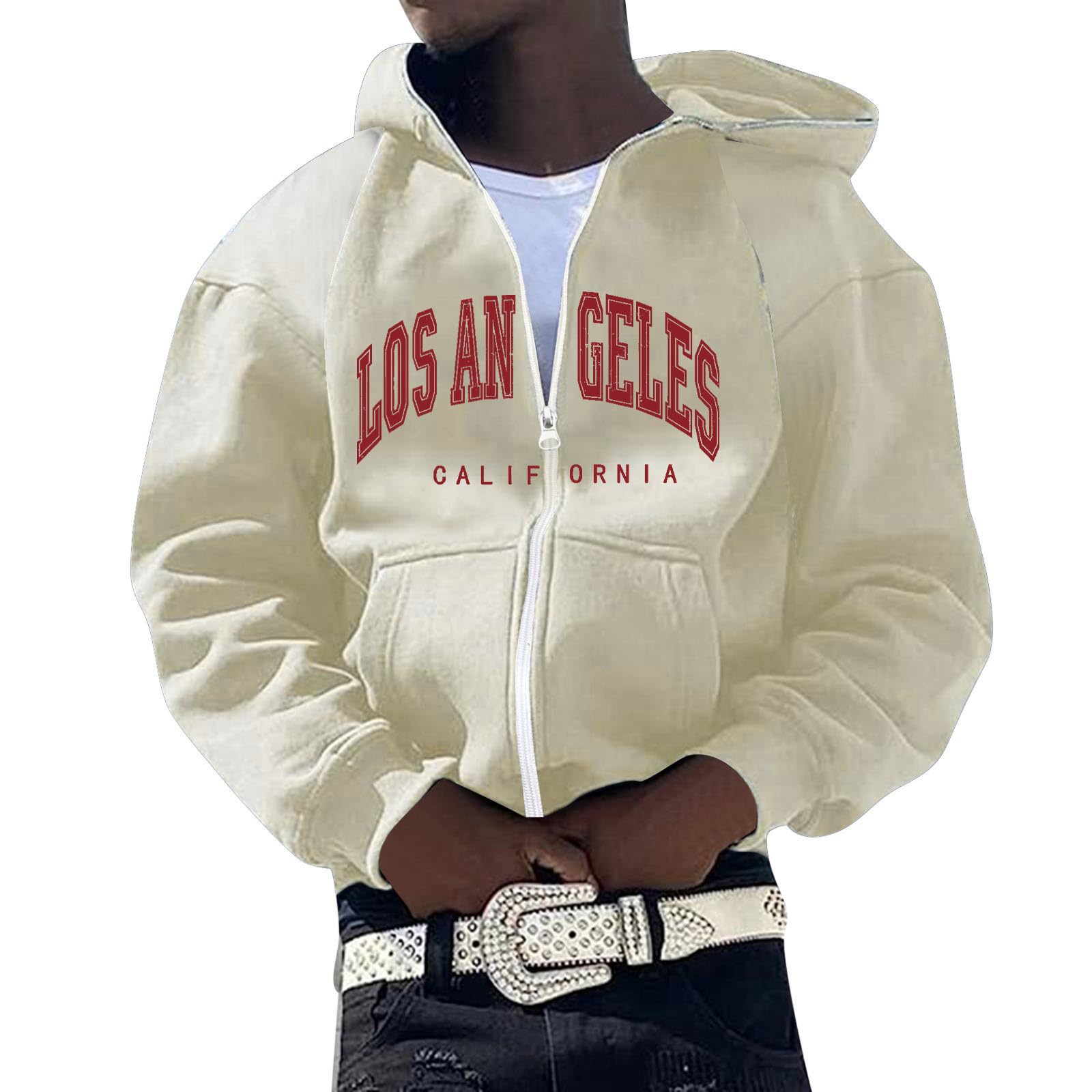 Felpa casual con cappuccio da uomo in stile europeo e americano, hip-hop, taglie forti, per moda urbana e streetwear, ideale per il tempo libero e la vita quotidiana