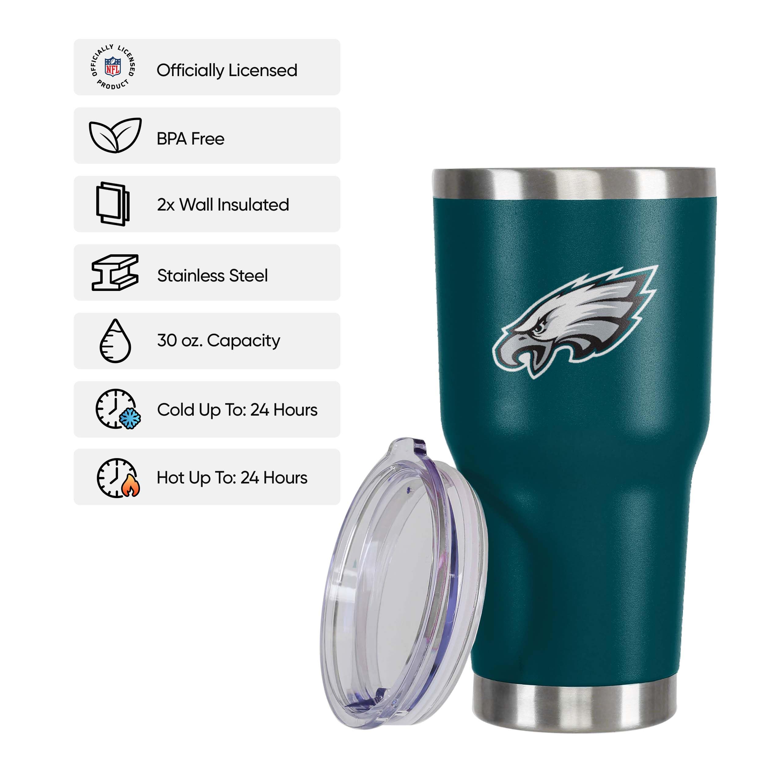 Snapklik.com : FOCO Philadelphia Eagles NFL Team Logo 30 Oz Tumbler