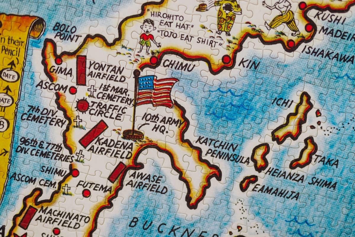 1945 Map of The Philippines | 1000 Piece Adult Jigsaw Puzzle - Jigsaw Games for Adults - Philippines Puzzle map 1000 Pieces