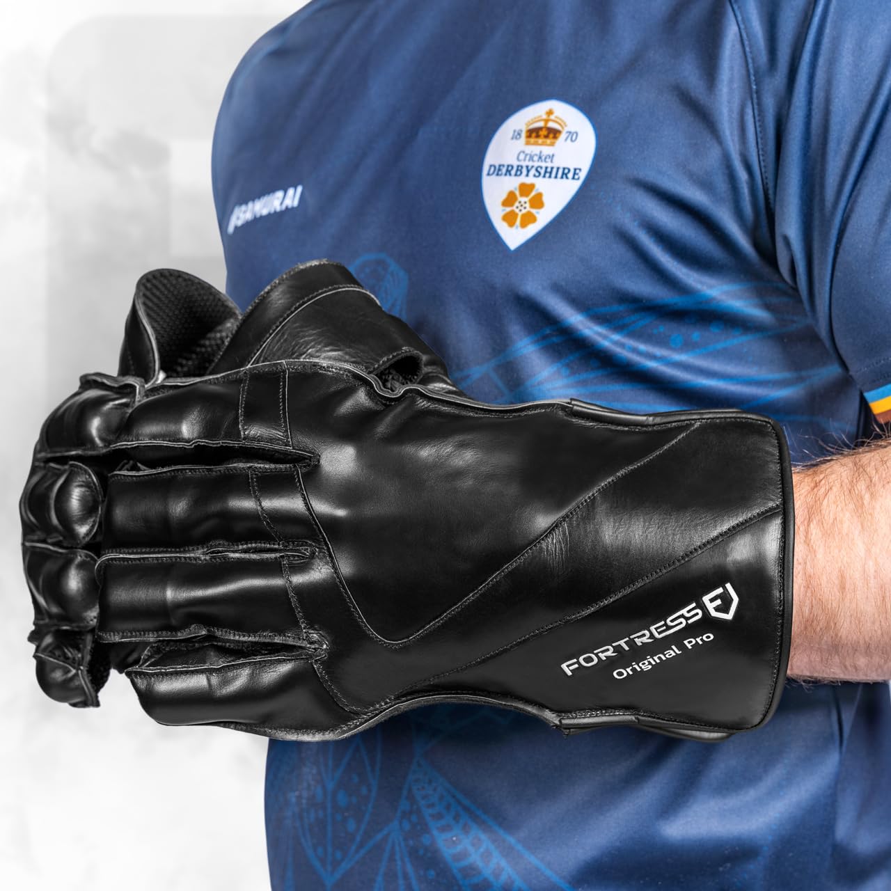Fortress Original Pro Gants de Gardien de Guichet Noirs | Gants Confortables et Durables | 4 Options de Taille