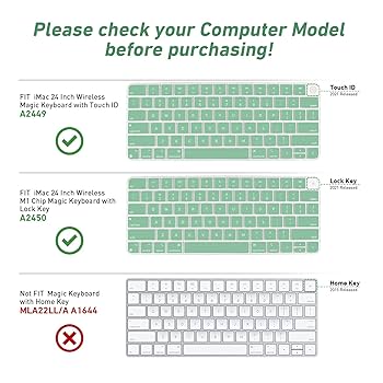 Amazon.com: Allinside Silicone Keyboard Cover for iMac Magic