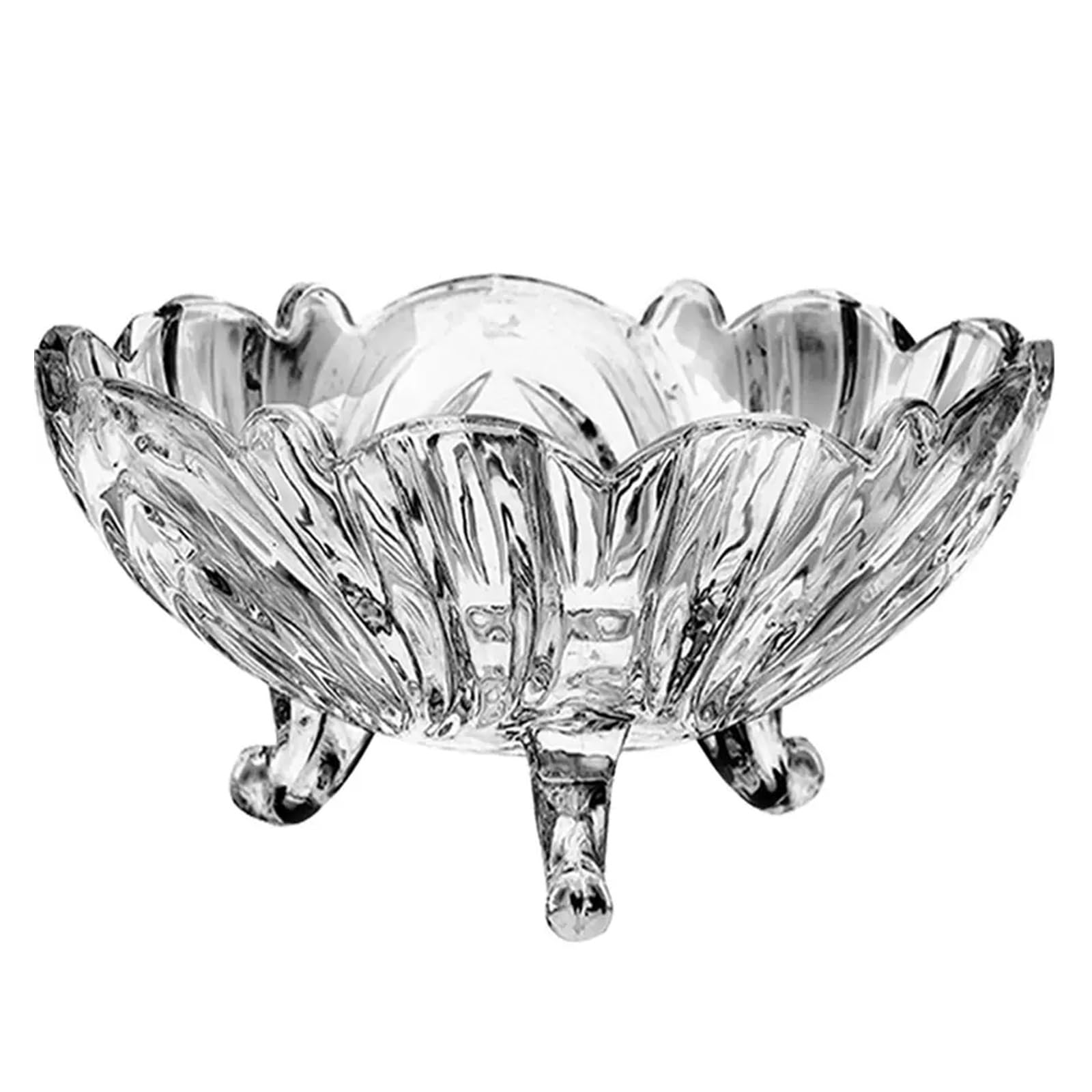 Plat de fruits 2 pièces style domestique moderne salon table basse assiette à collation créative en verre de couchage fruits sur pulvérisation transparente grande