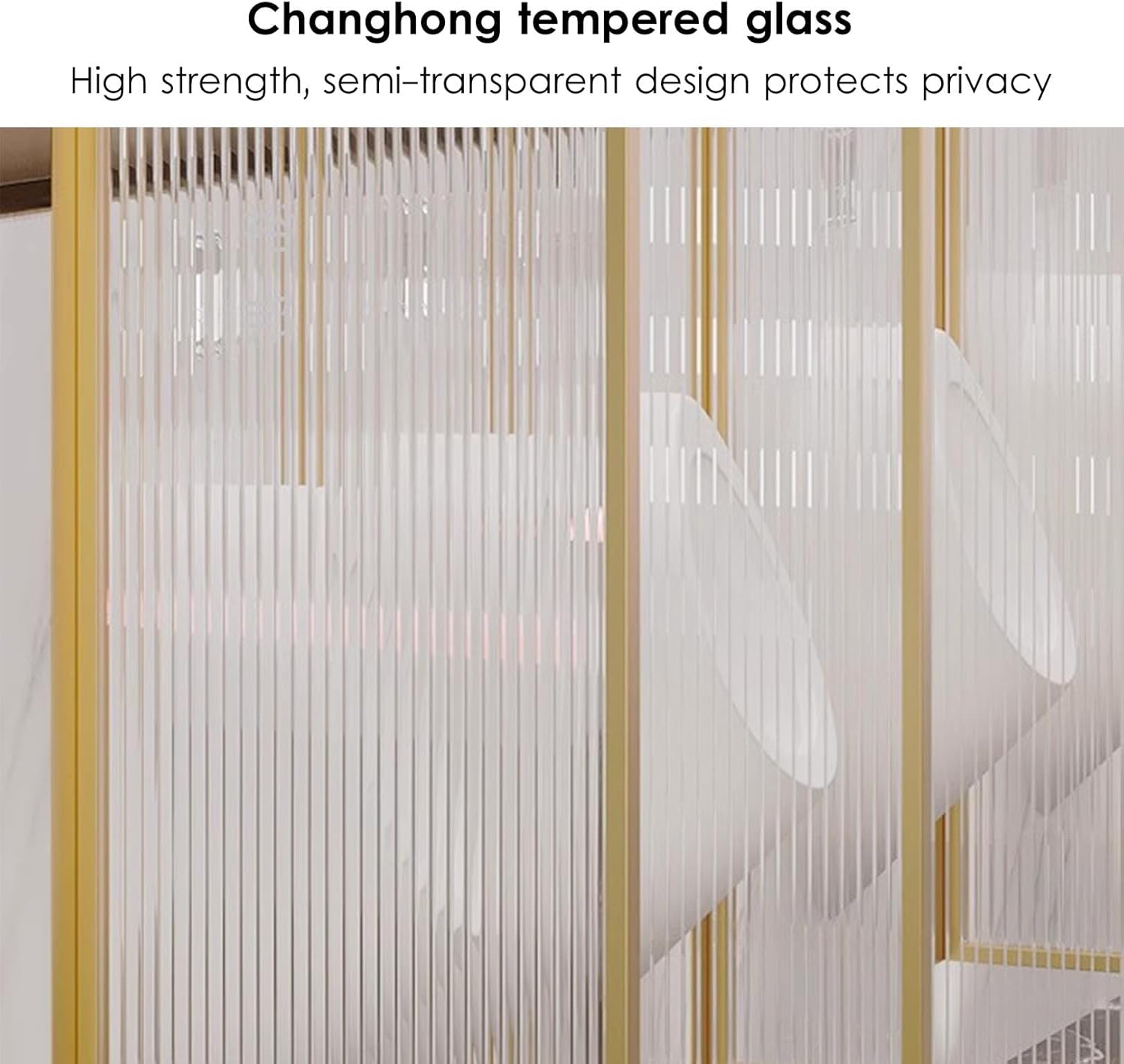 Men's Urinal Privacy Screen Baffle, Wall Mounted Tempered Glass Public Toilet Protection Divider for Hotels, Schools, Shopping Malls,Gold 1-6 Pcs