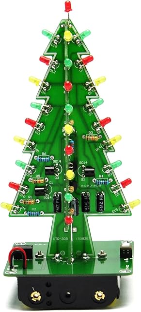 Gikfun 3D Christmas Tree Led DIY Kit Flash Circuit LED EK1719U