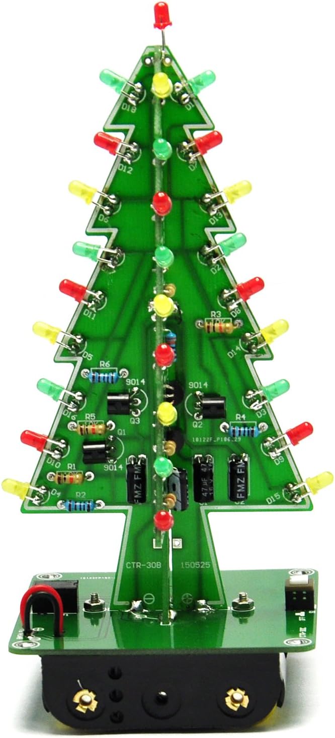 Gikfun 3D Christmas Tree Led DIY Kit Flash Circuit LED EK1719U Amazon