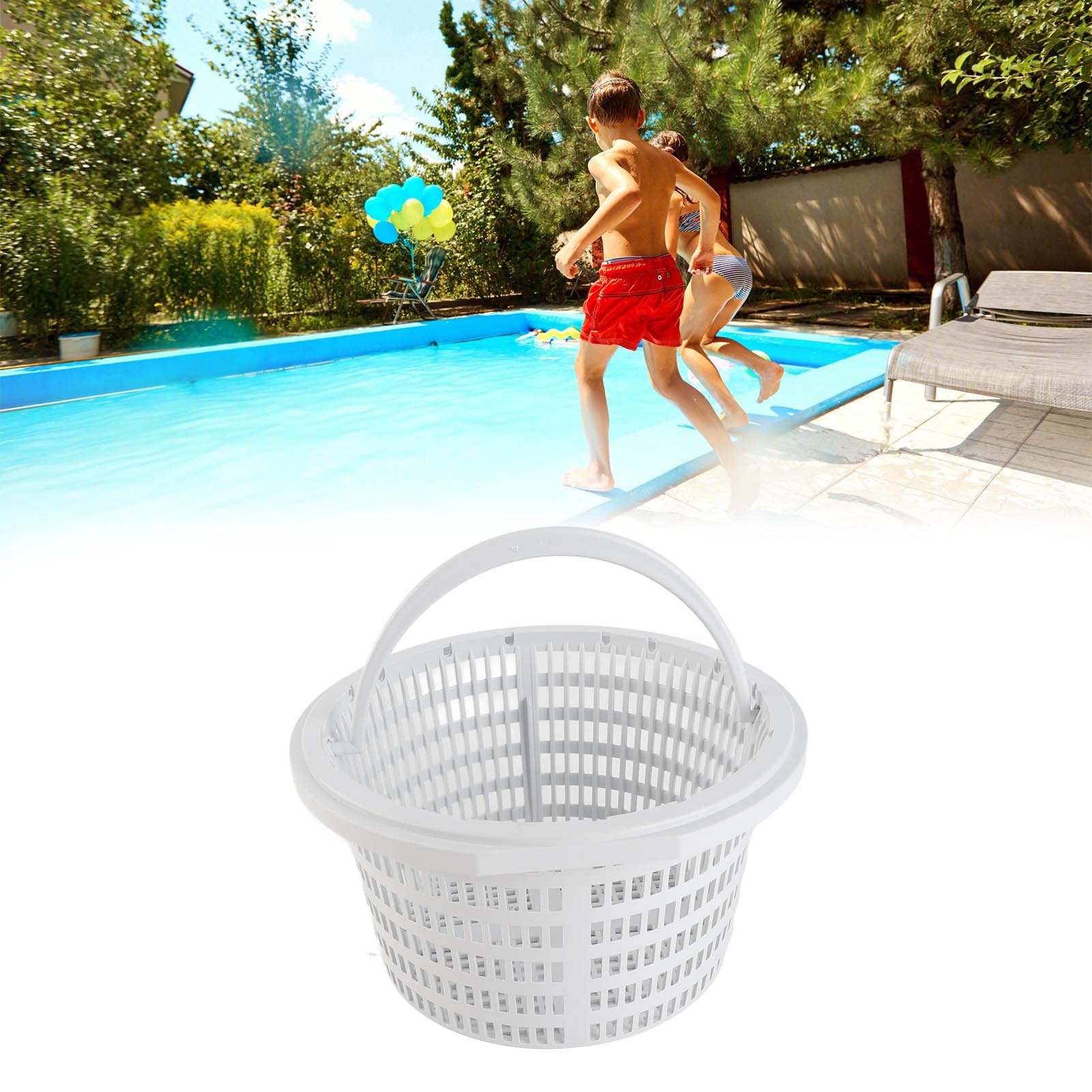 Panier Skimmer, Filtre à Panier Skimmer Multi-Usage avec poignée pour faciliter Le Nettoyage de la Piscine