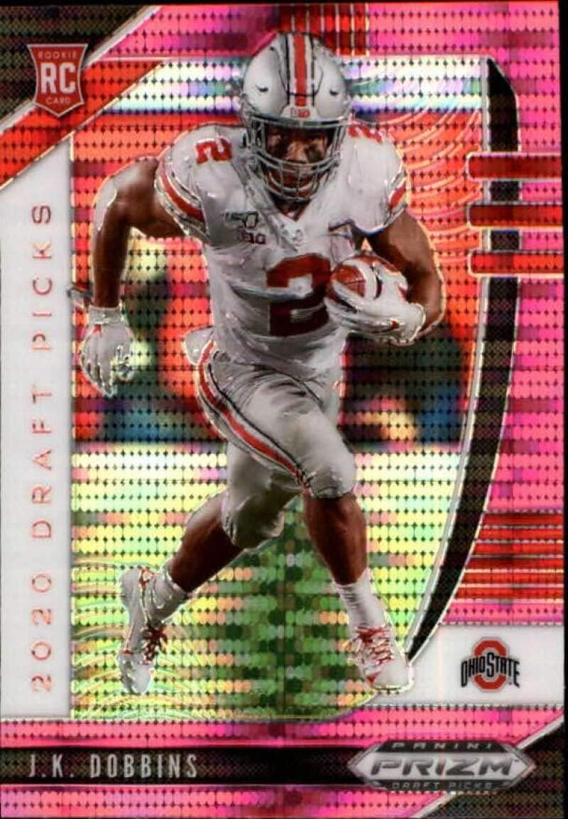 2020 Panini Prizm Draft Prizms Pink Pulsar 114 J.K. Dobbins Draft Picks Ohio State