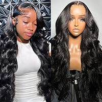 Vista 13 de Pelucas con diadema para mujeres negras, pelucas de cabello humano ondulado para usar y llevar, pelucas sin pegamento, peluca de cabello humano