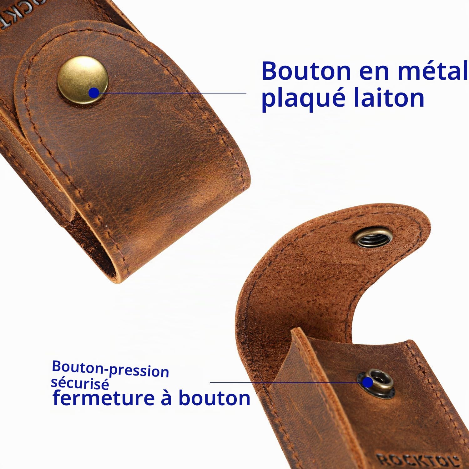 ROCKTOL Gaine pour outil multifonction en cuir de qualité supérieure pour ceinture, étui à couteau multifonction pour outils multifonctions de 10,7 cm pour EDC, camping, randonnée en plein air
