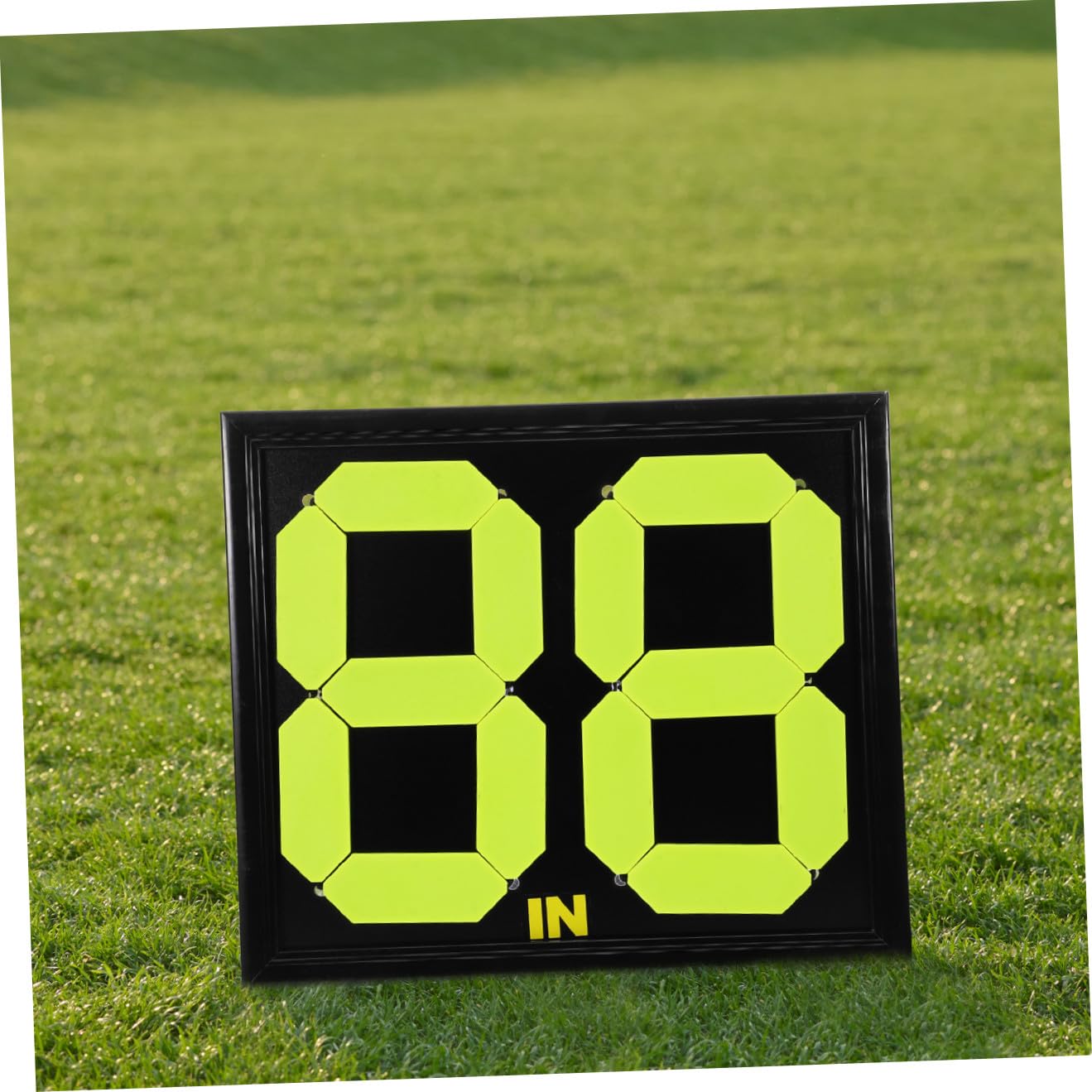 Tabellone Portatile per Sostituzioni e Punteggio Calcio Nero per Arbitri Pannello Leggero Adattabile a Basket e Altri Sport di Squadra