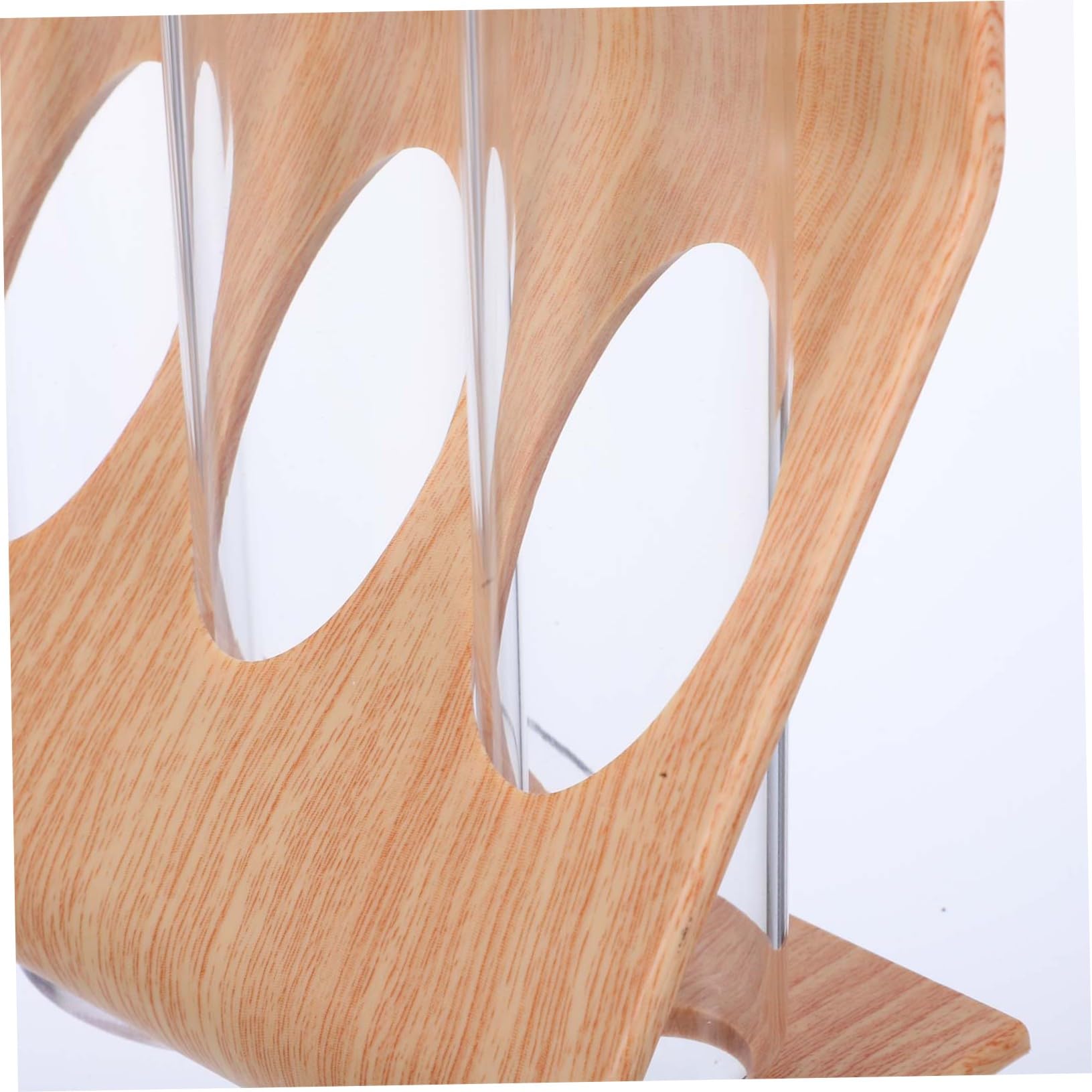 LIFKOME Présentoir À Grains De Café Support Tube À Essai Avec 4 Bouteilles En Verre Transparent Rangement Multifonction Pour Thé Épices Cuisine Bar Et Café
