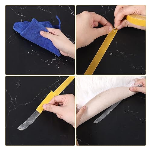 Miniatura 4 de 1 rollo de cinta adhesiva de doble cara resistente 059 pulgadas x 66 pies 656ft cinta adhesiva de doble cara cinta adhesiva fuerte de doble cara