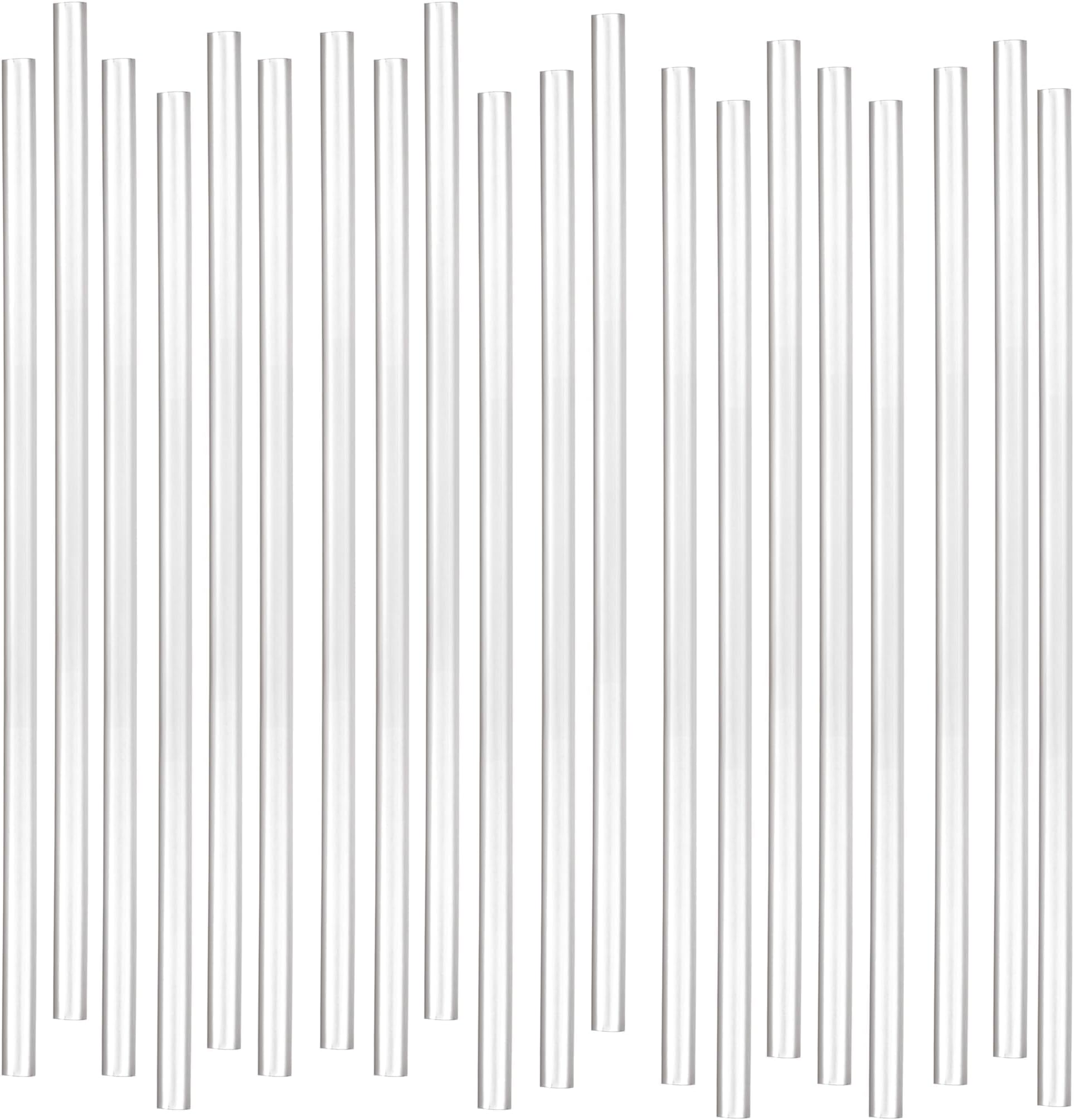 Rupert and Jeoffrey's Trading Co.Disposable Plastic Drinking Straws - Straight - 7.75" Long (Clear, 250)