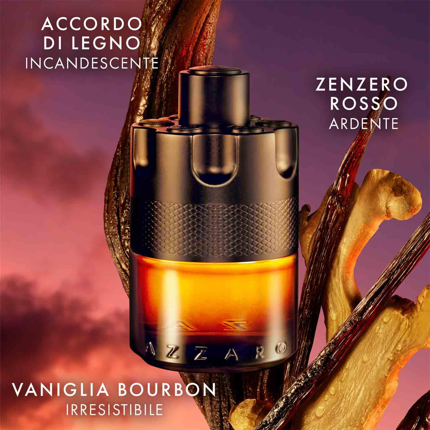Azzaro The Most Wanted Parfum Profumo Uomo, Fragranza Maschile Speziata, Note Calde e Legnose, A Lunga Durata