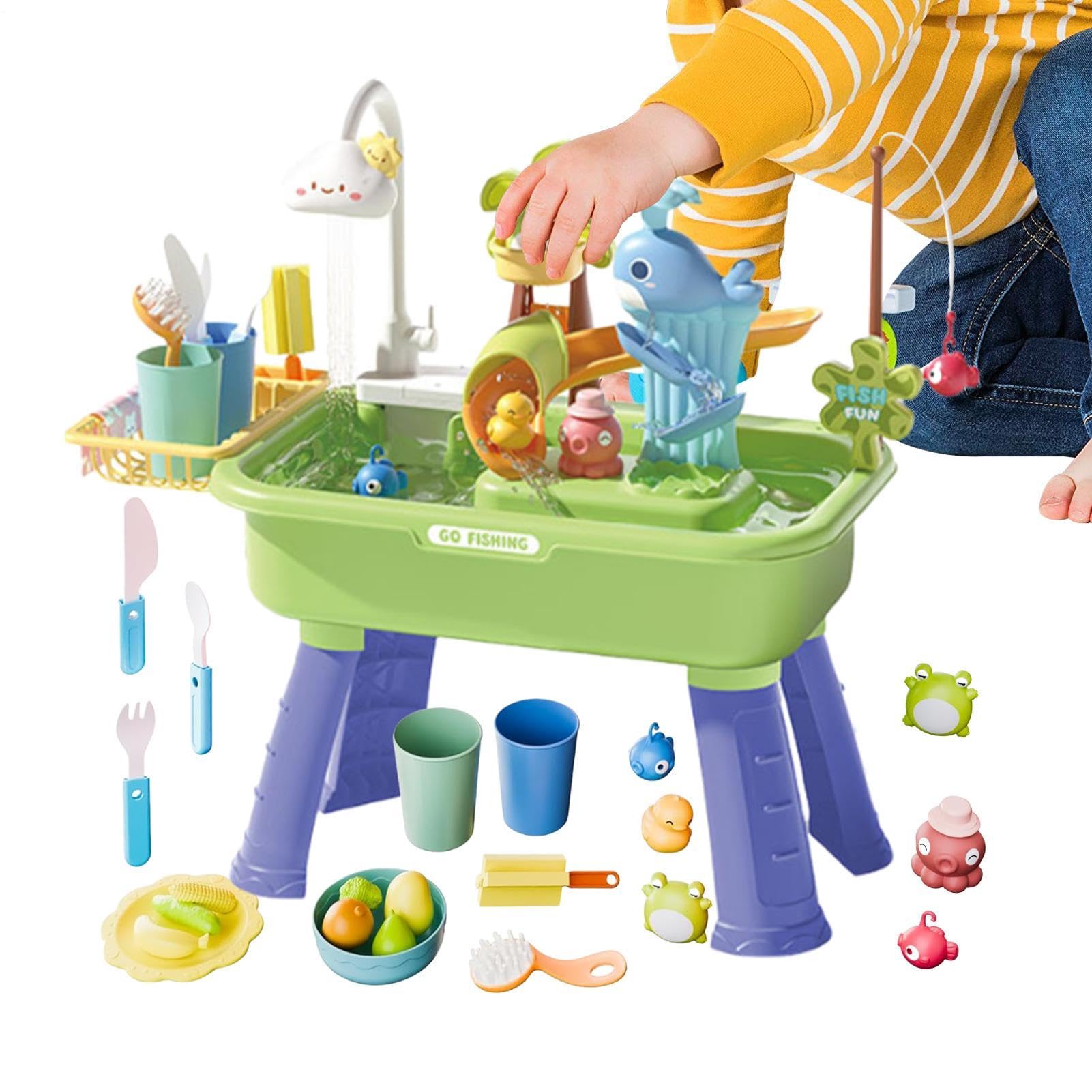 Generisch Kinder Wassertisch,Outdoor Sommerspielzeug | Sommer-Wasserspielzeug,Für, Mädchen und Vorschulkinder Terrasse Camping Kita Zuhause Badezimmer Spielzimmer Urlaub Geburtstag