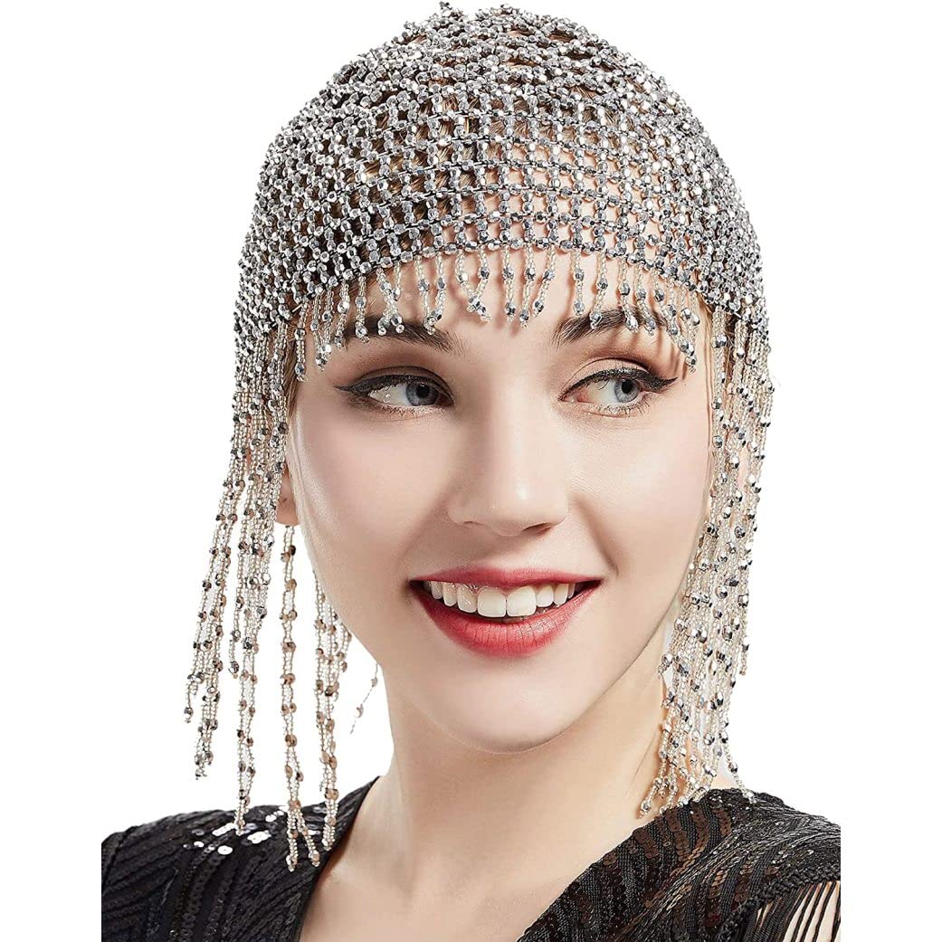 Kristall-Kopfkette Gold – Haarschmuck Mit Strass, Verstellbar, Für Party, Hochzeit, Gatsby-Look