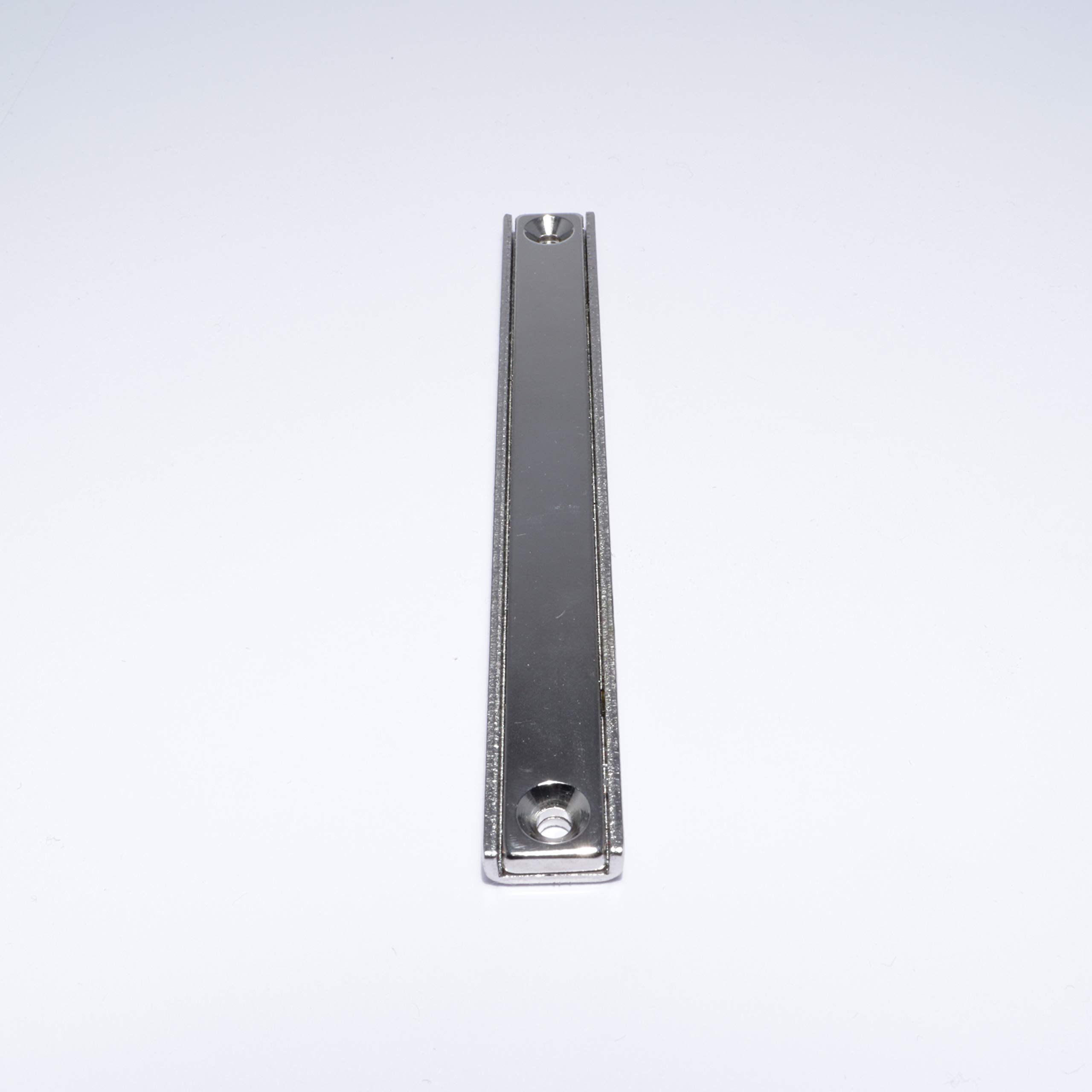 Magnes neodymowy z otworem wpuszczanym - bardzo silne magnesy doniczkowe 110 mm x 13,5 mm - 38 kg siła ciągnąca - chwytak płaski z M3 - otwór wpuszczany [4 sztuk]