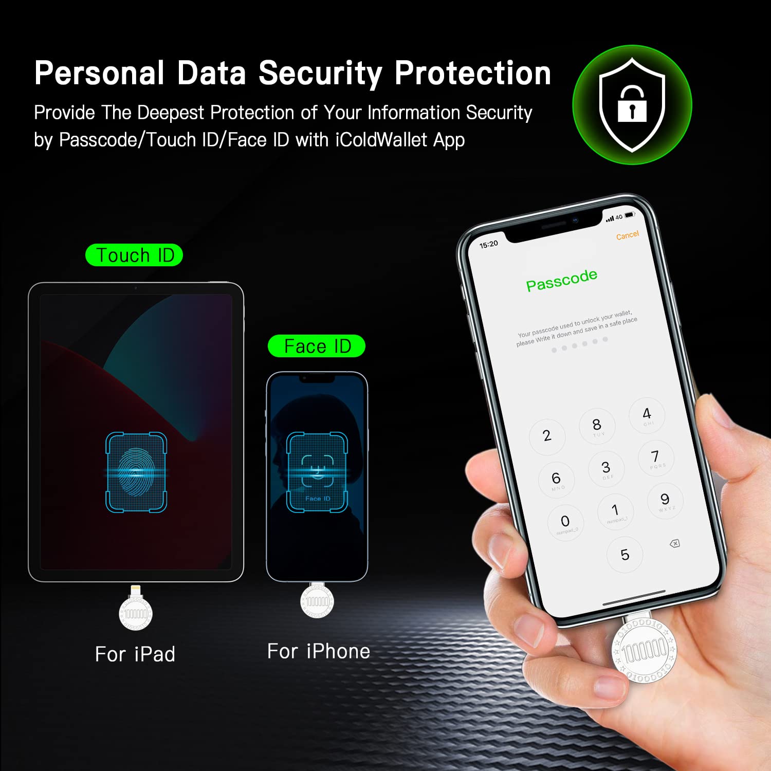 Amazon.com: ySky Billetera de hardware criptográfico con certificación MFi  para Bitcoin, Ethereum, tokens ERC, funciona con iPhone iPad, protege tu  criptomoneda para comprar, administrar y hacer crecer de forma : Electrónica