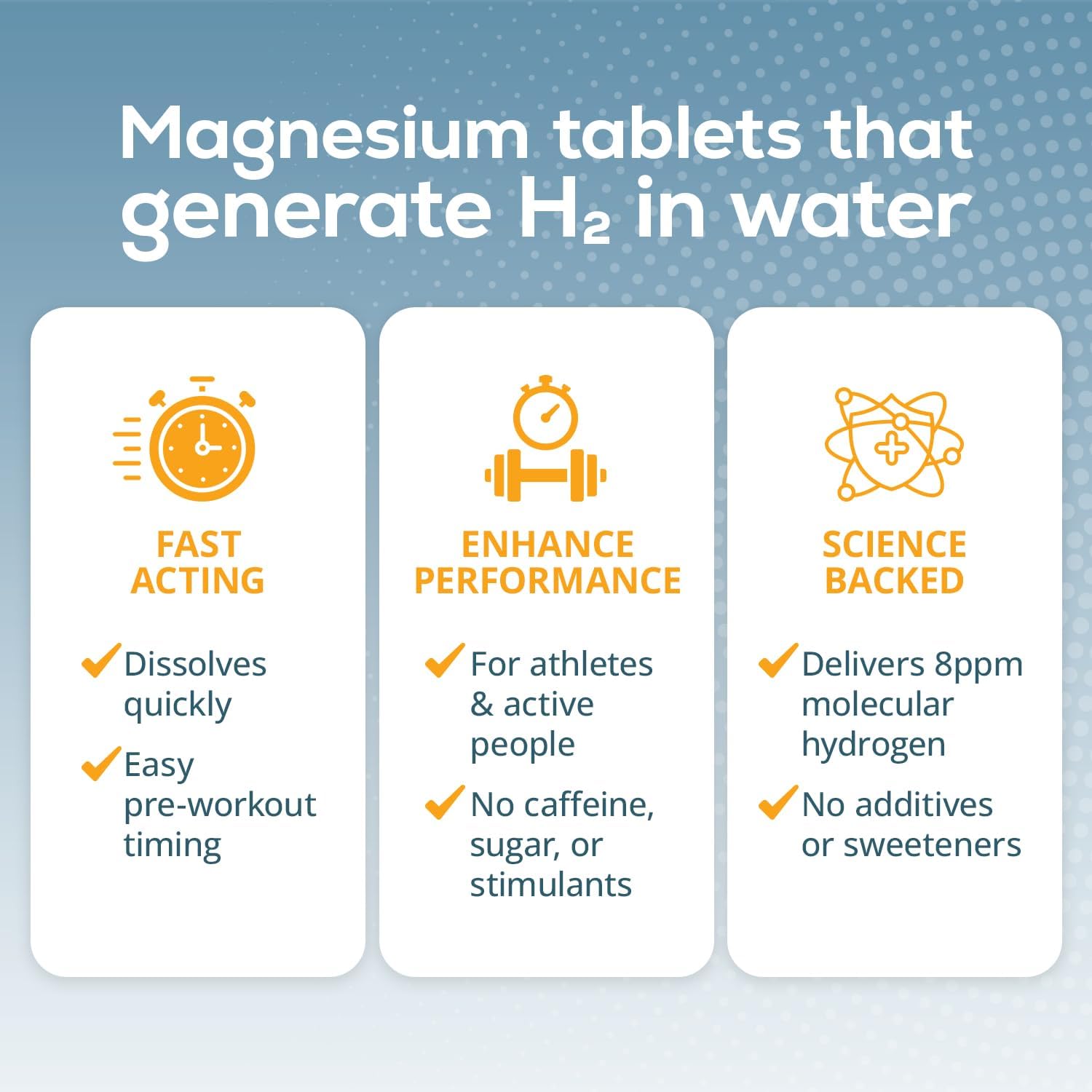 TruH2 by AquaTru Molecular Hydrogen Tablets | with Magnesium | Pre-Workout Supplement | Power Your Workouts with Molecular Hydrogen (H2) | 8 PPM Tablets | Dissolve in Water | 30 Tablets (30 Servings)