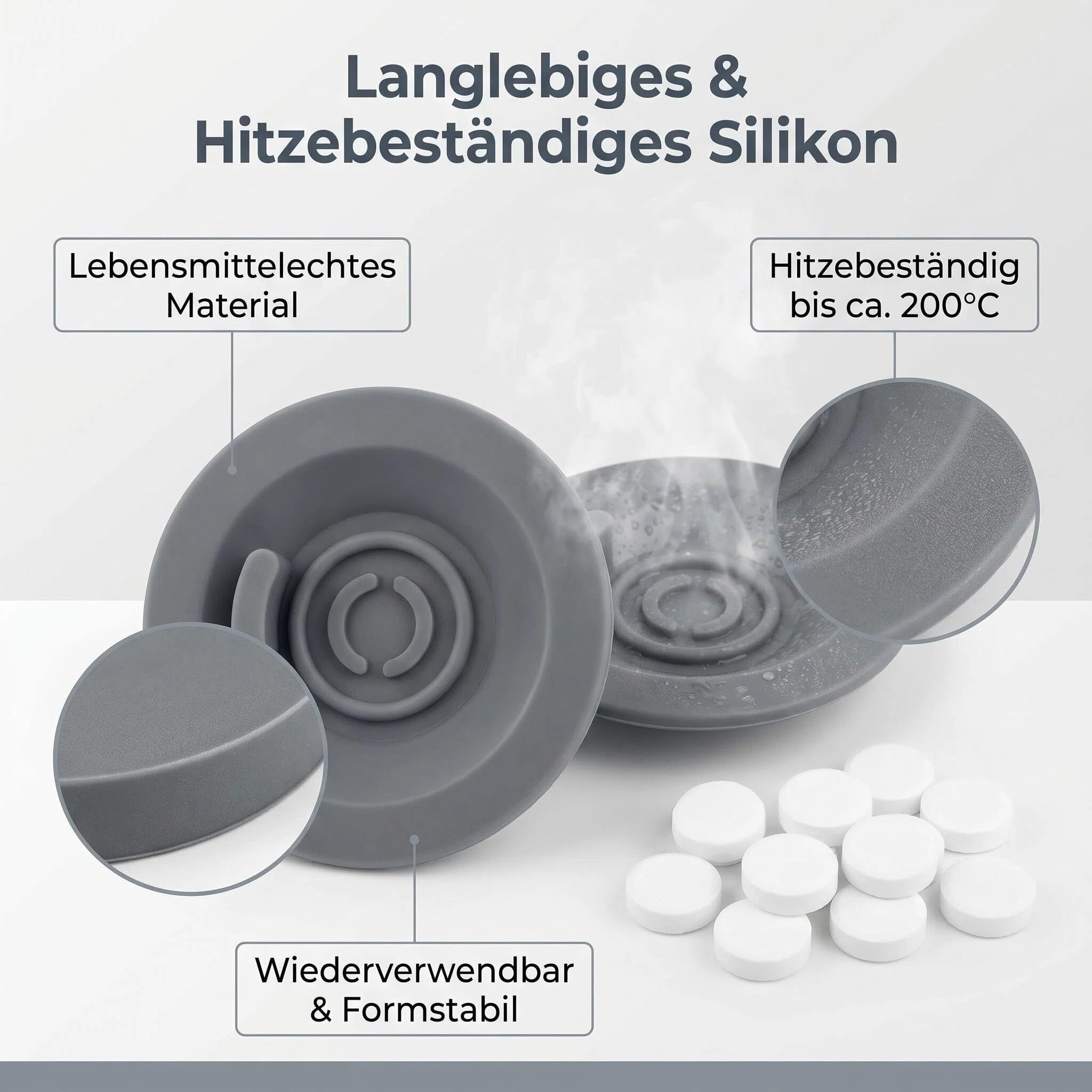 16 Reinigungspads für Kaffeemaschinen und 2 Reinigungsscheiben (54 mm Durchmesser), geeignet für Siebträger von Marken wie Ninja, Sage, Breville und Gastroback.