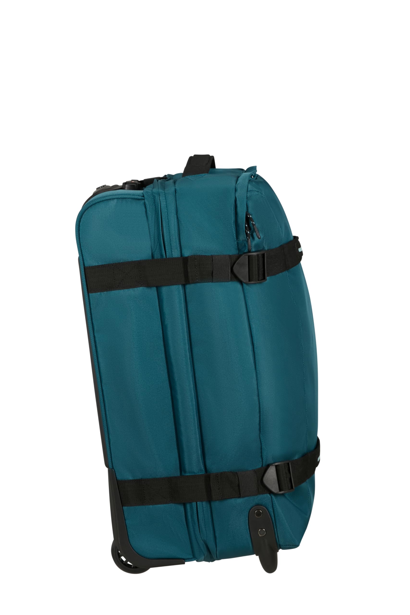 American Tourister Urban Track - Bolsa de Viaje con 2 Ruedas, 55 cm, Bolsa Ligera S con 2 Compartimentos y Cerradura TSA, 55 L, Ideal para Viajes Cortos - Blau (Totally Teal)