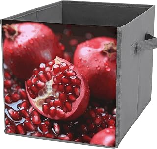 Storage Baskets Pomegranate Fruit Printed Storage Bags Storage Bins Storage Containers for Clothes Home Storage