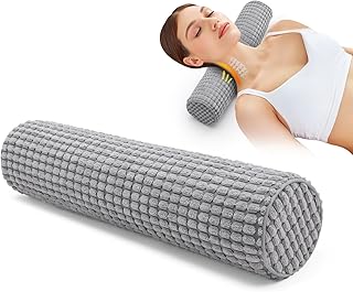 Blissful Diary Neck Pillow for Sleeping, Memory Foam Plush Dot Washable Cervical Neck Pillow for Neck Pain Relief, Multi-f...