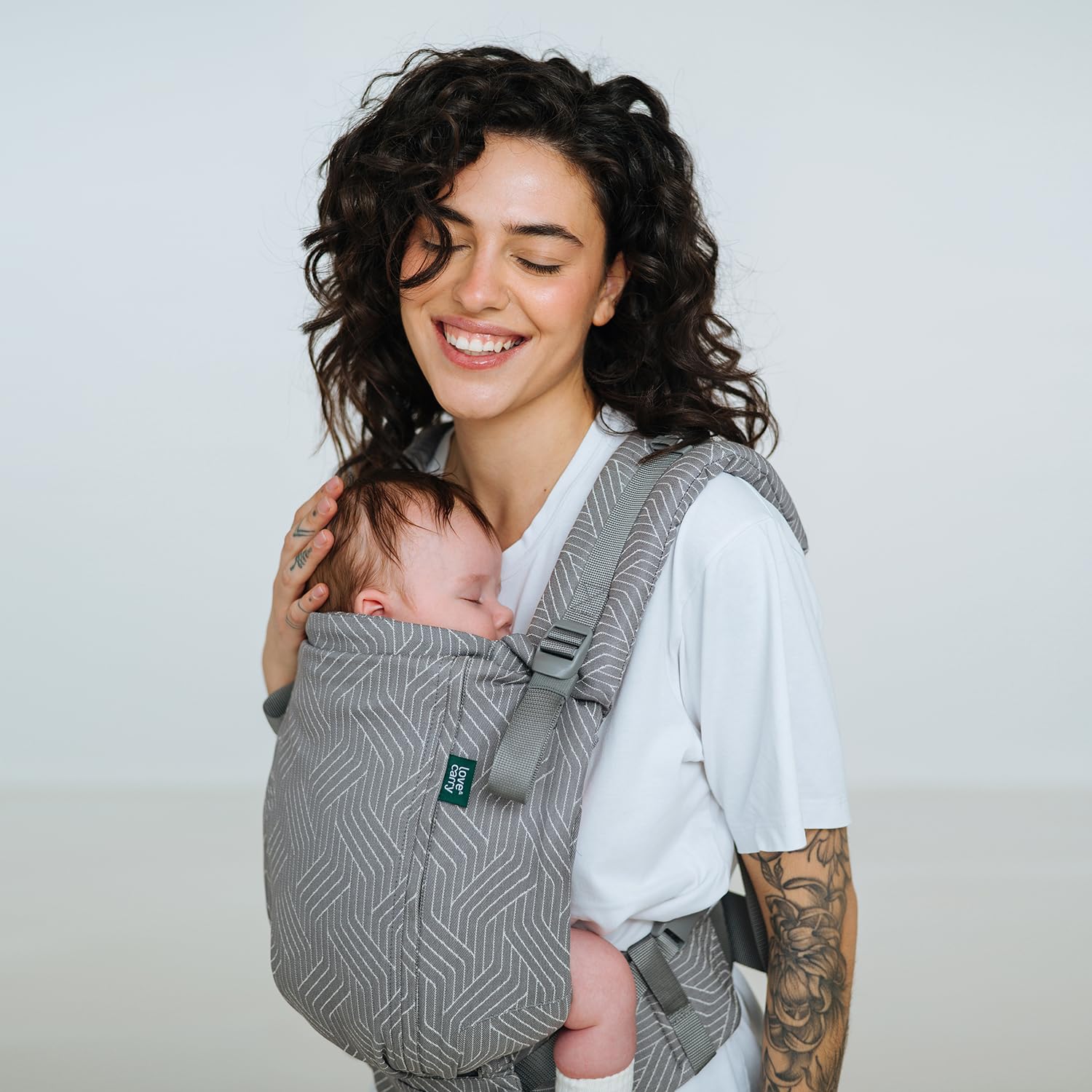 Love & Carry ONE Evo Babytrage für Neugeborene (Wave) | Für Babys, Ergonomisch