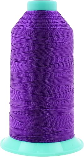 Miniatura 899 de Mandala Crafts Hilos de coser resistentes de nailon consolidado, hilo para tejer jeans de cuero, hilos de tapicería marina al aire libre, Beige