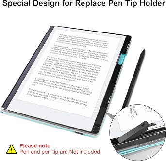 HoYiXi Protective Case for 10.3 Inch Remarkable 2(2020 Released) - with Stable Folding Stand Design and Convenient Pen Pocket,Remarkable 2 Digital Paper 10.3 Tablet Cover Case, Black
