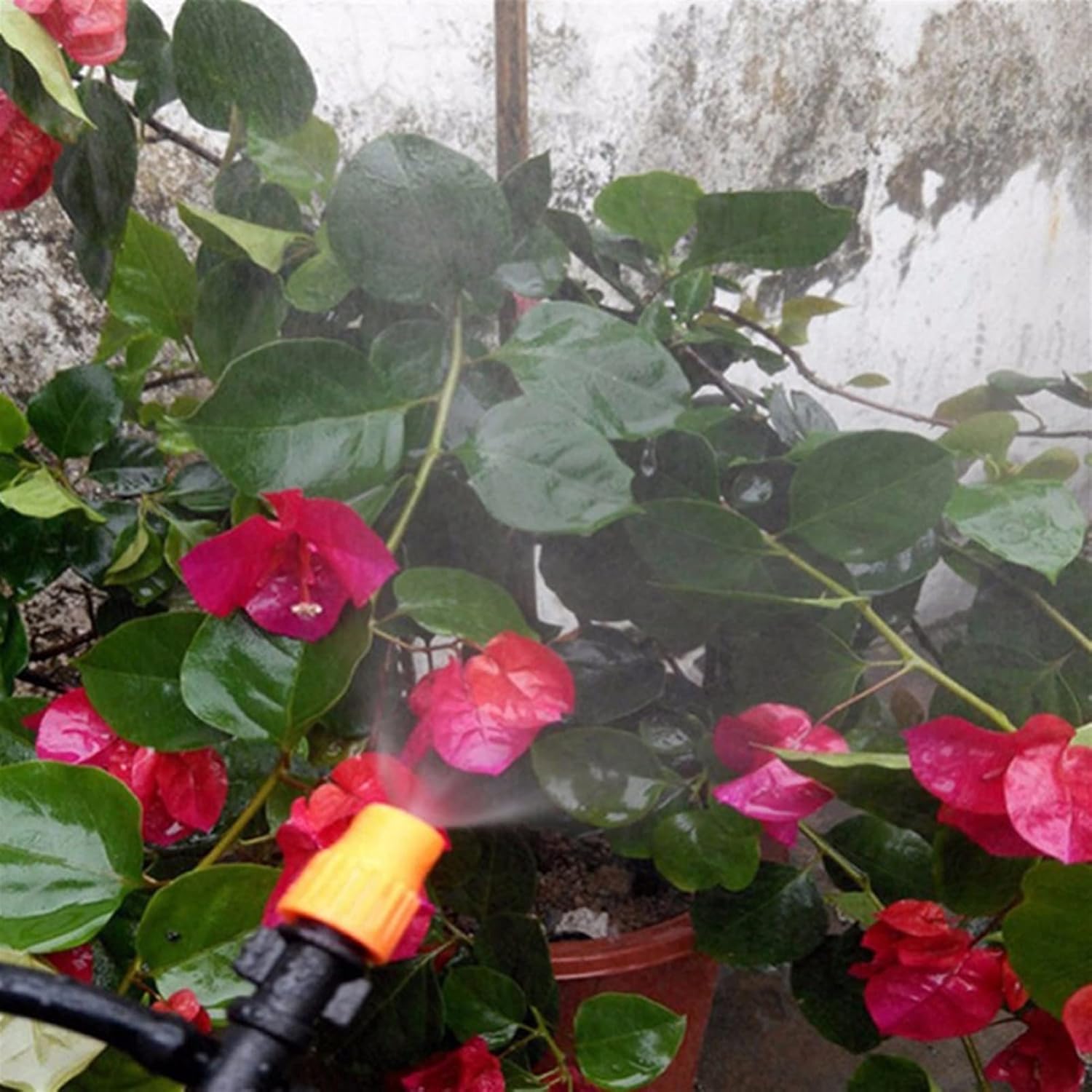 Gardening Irrigation Dripper Atomizing Atomizing Nozzle 6 Mm 360 Degree Automatic Atomizing Sprayer Garden Irrigation Droplet Sprinkler 300 Pcs