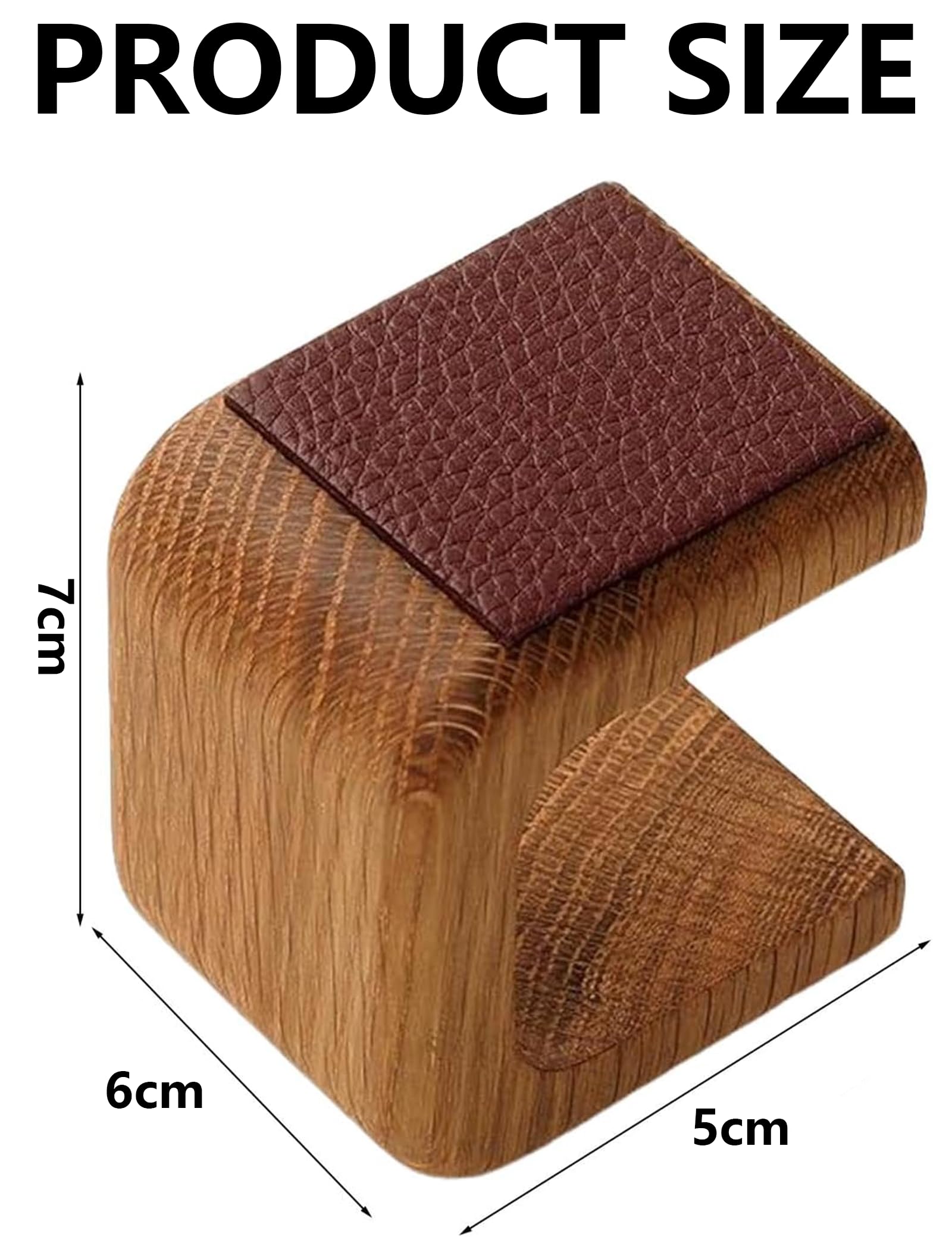 Uhrenständer, Uhrenhalter aus Holz, Uhrenaufbewahrung Uhren Halterung mit Leder Pad, Watch Stand Holder für Uhr Aufbewahrung & Display