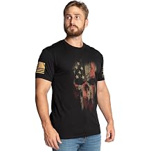 American Reaper 2.0 - Patriotic Skull Graphic Tee, USA, American Flag - Men's Tactical Short Sleeve T-Shirt