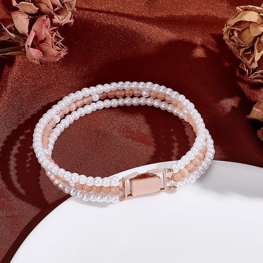 PH PandaHall 925 Sterling Silver Necklace Layering Clasp 3 Strands Layered Detangler Clasp Necklace Stacker Clasps Jewellery Connector for Chains Bracelets 20.5x9.5mm, Rose Gold