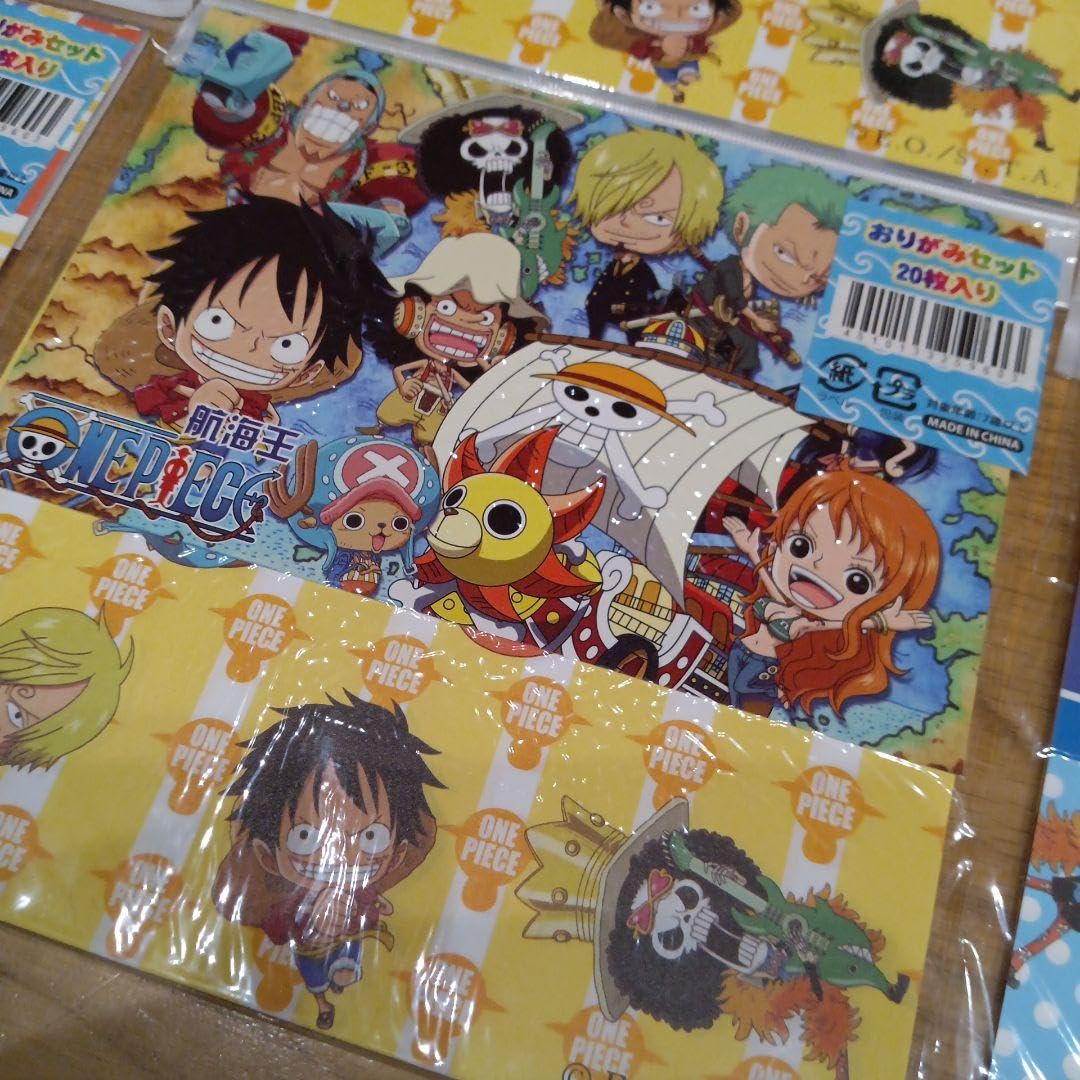 Amazon.co.jp: ワンピース 折り紙 20枚入り 6冊セット : 文房具