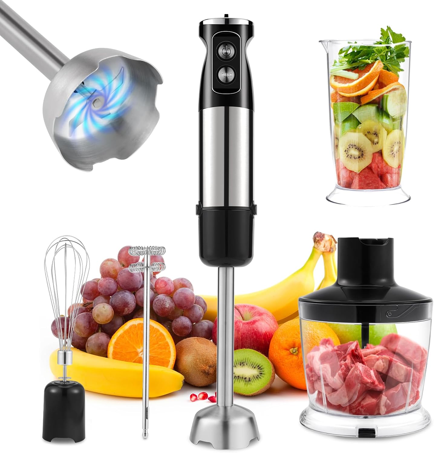 Xoopla Hand Blender 5in1 Immersion Blender Handheld 600W Electric